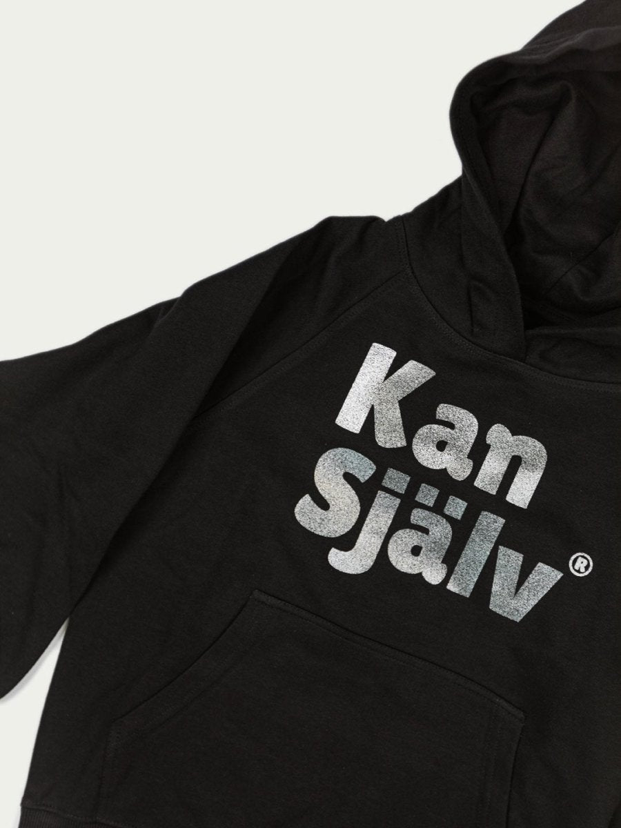 Kan Själv, huvtröja, silver metallic - Dropmerch