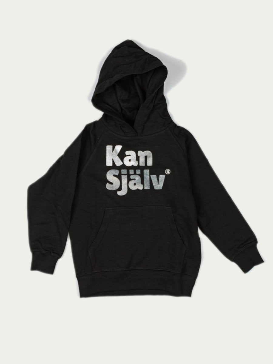 Kan Själv, huvtröja, silver metallic - Dropmerch