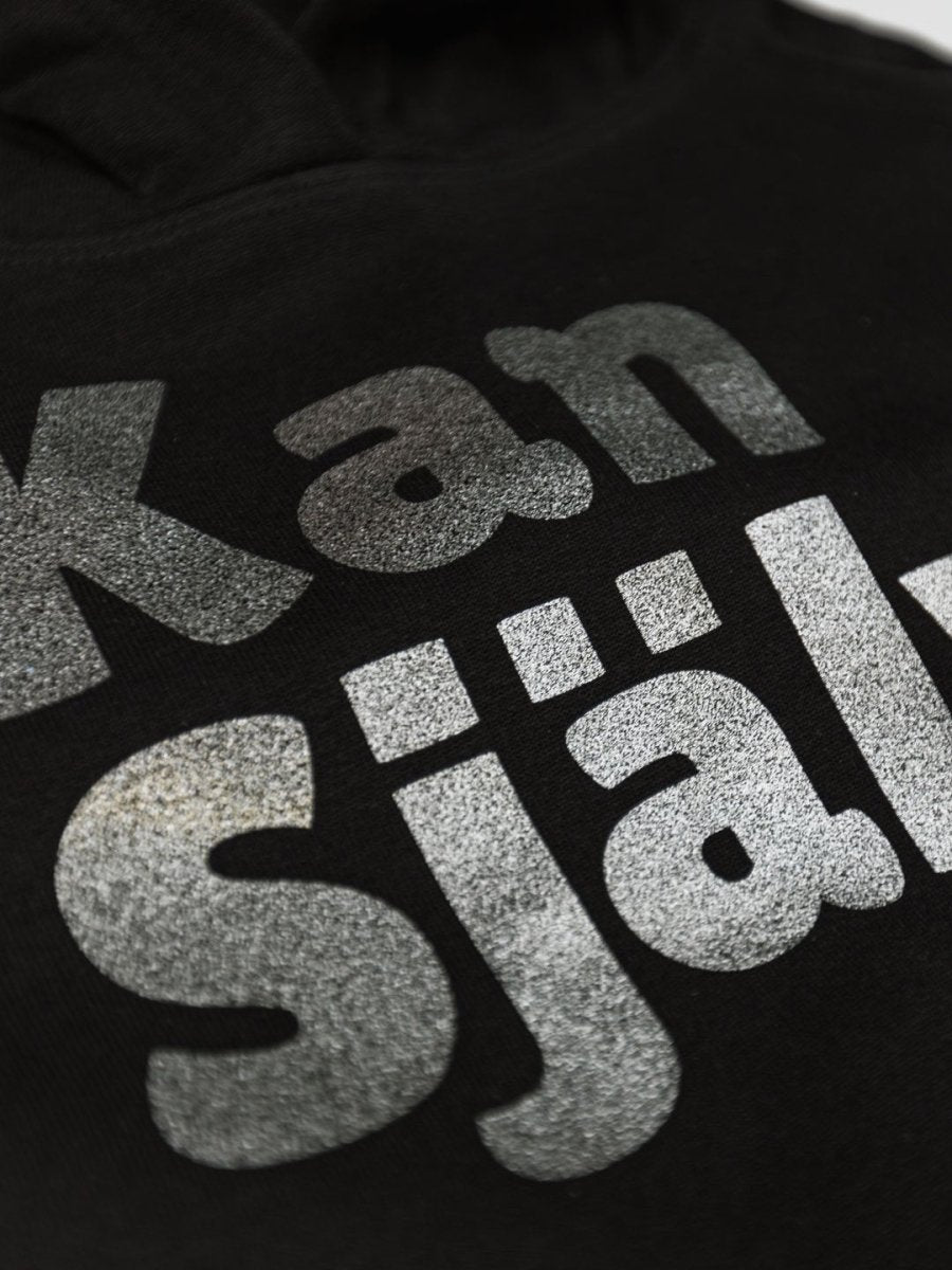 Kan Själv, huvtröja, silver metallic - Dropmerch