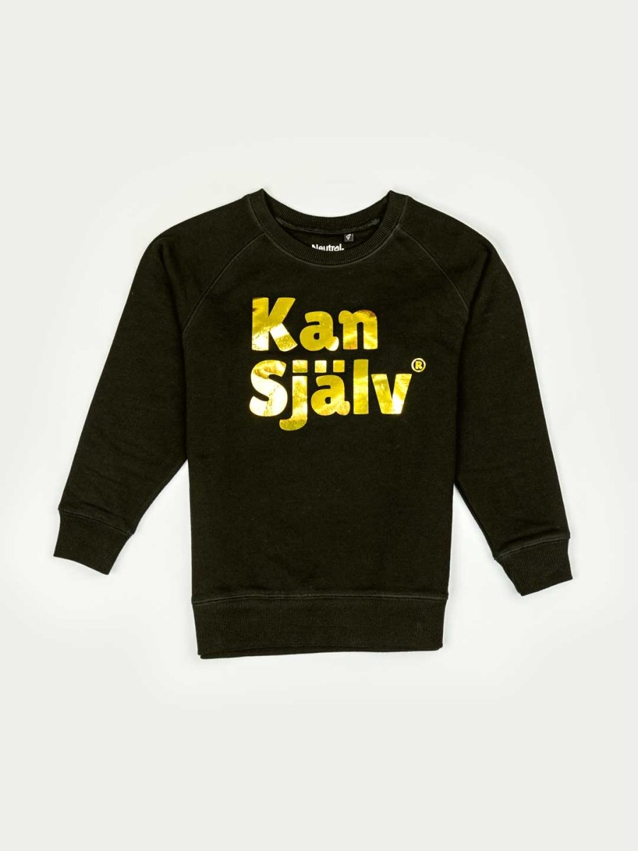 Kan Själv, sweatshirt, guld - Dropmerch