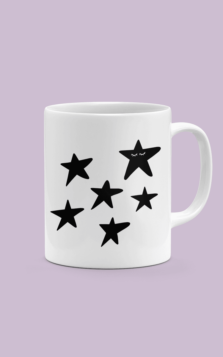 Mugg - Blinkande Stjärnor - Dropmerch