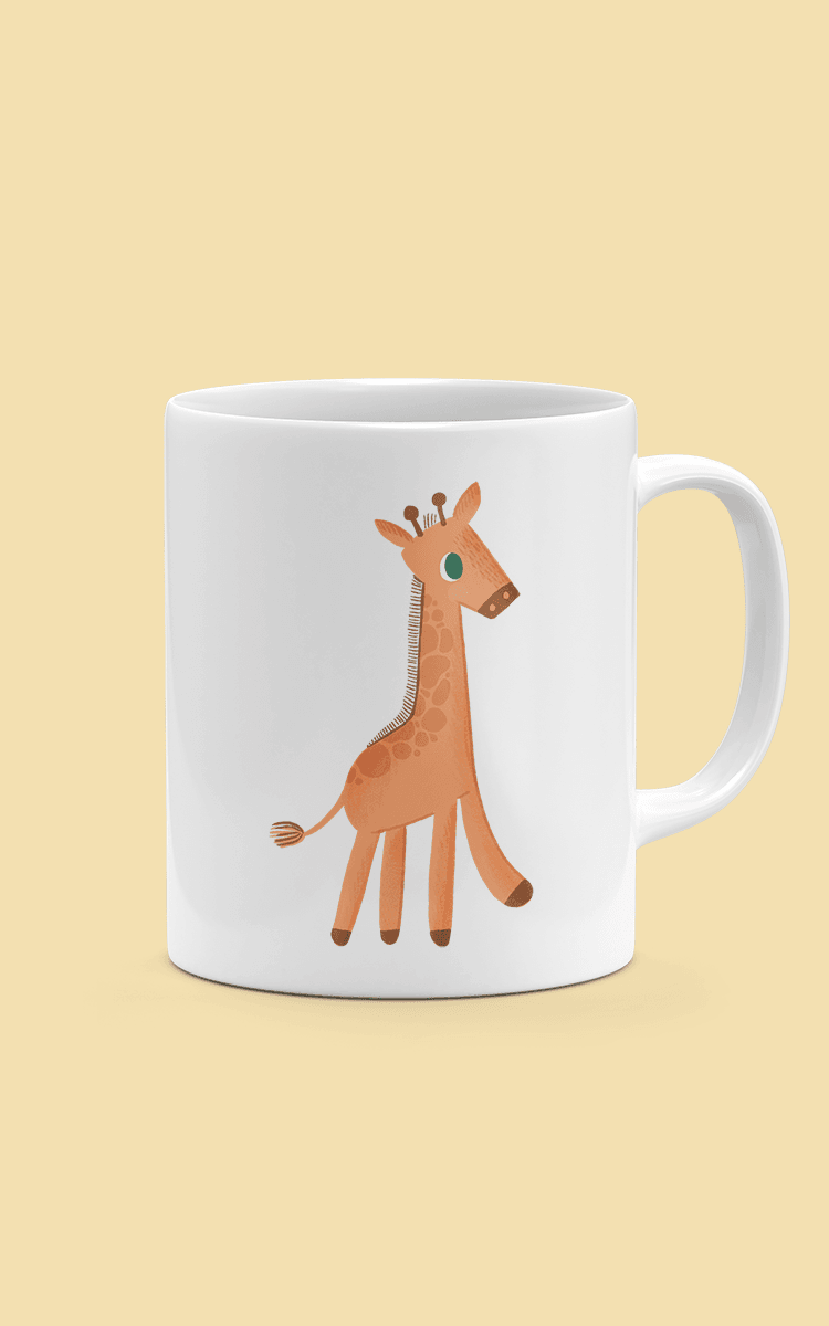 Mugg - Giraffen från Djungeln - Dropmerch