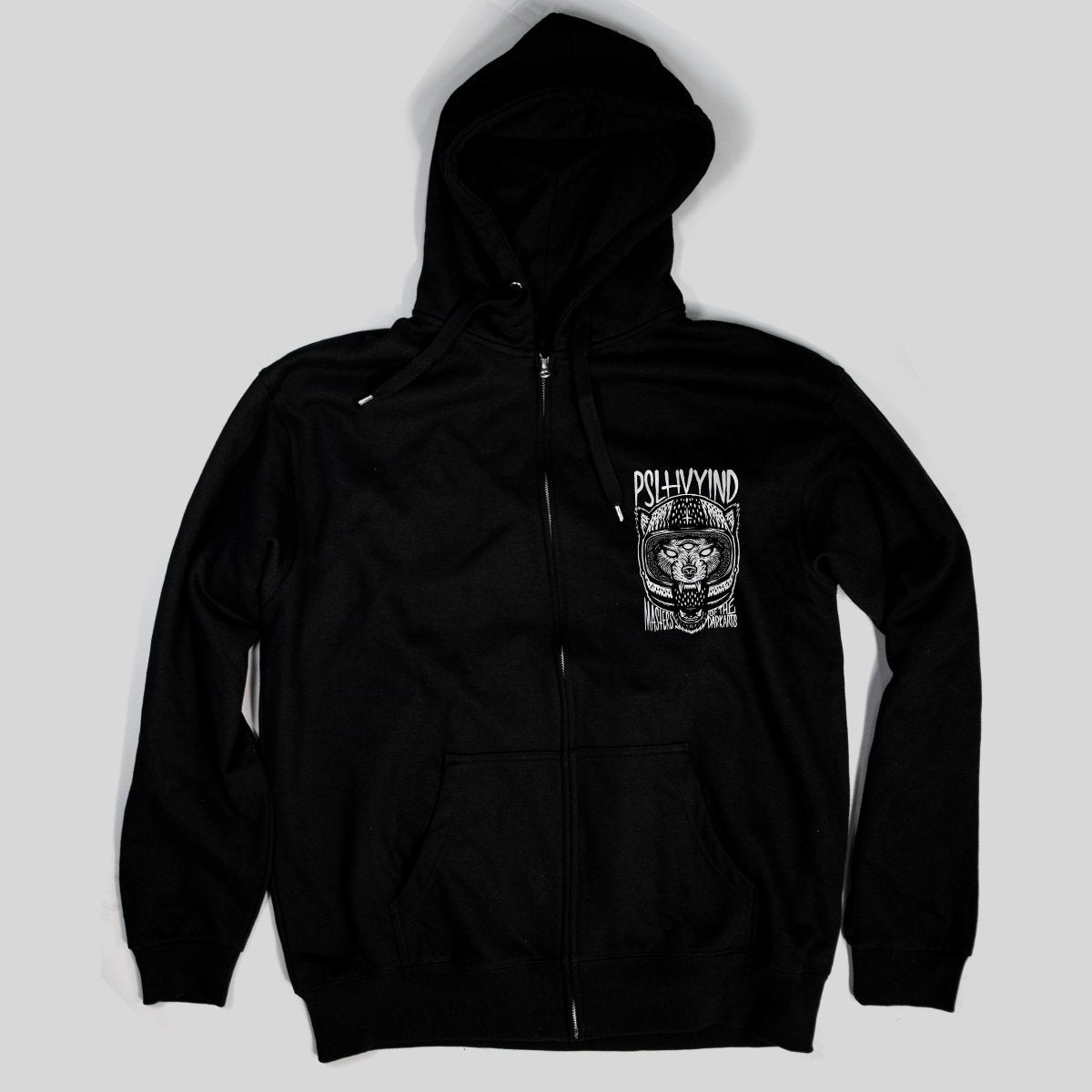 Zip Hoodie, Black - Dropmerch