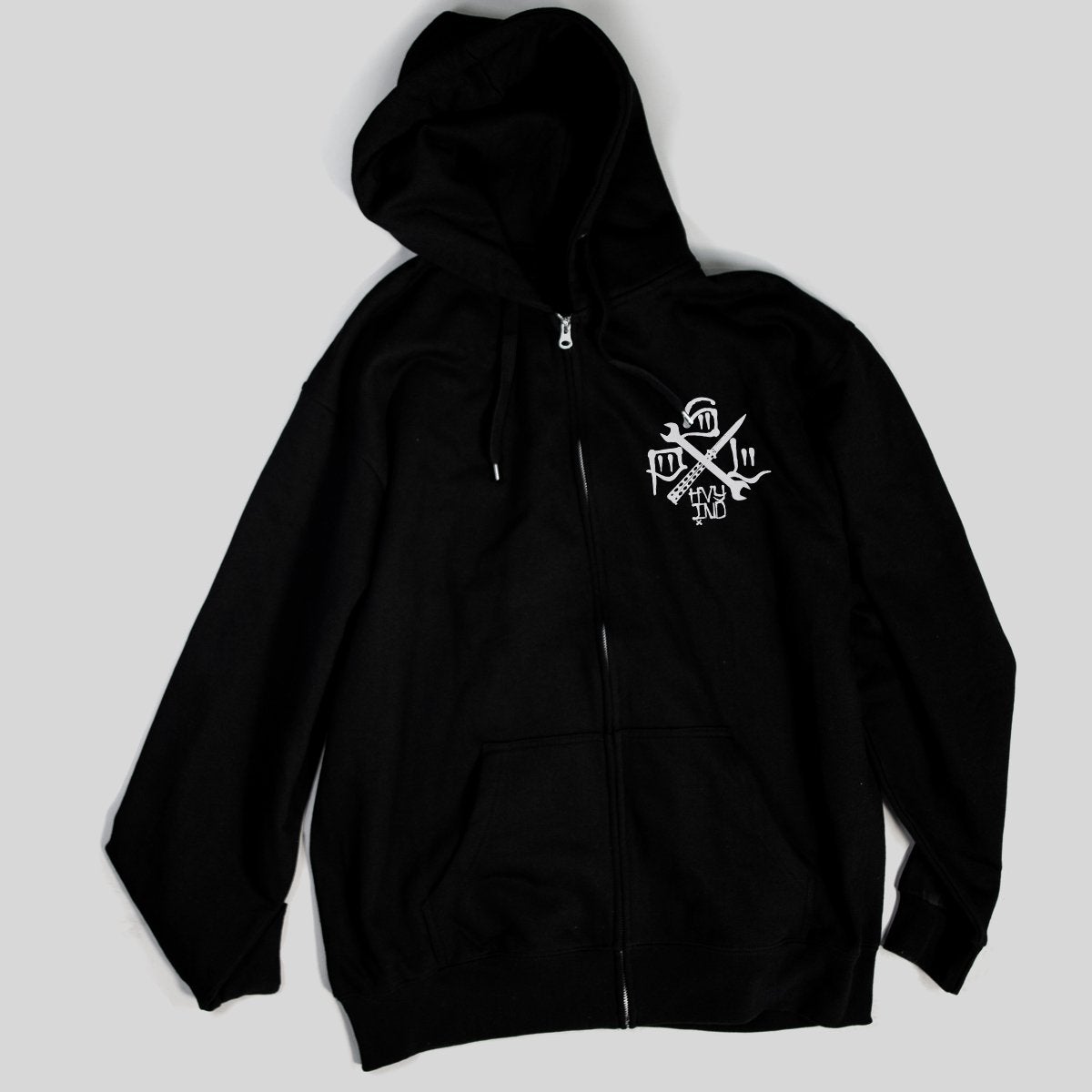 Zip Hoodie, Black - Dropmerch