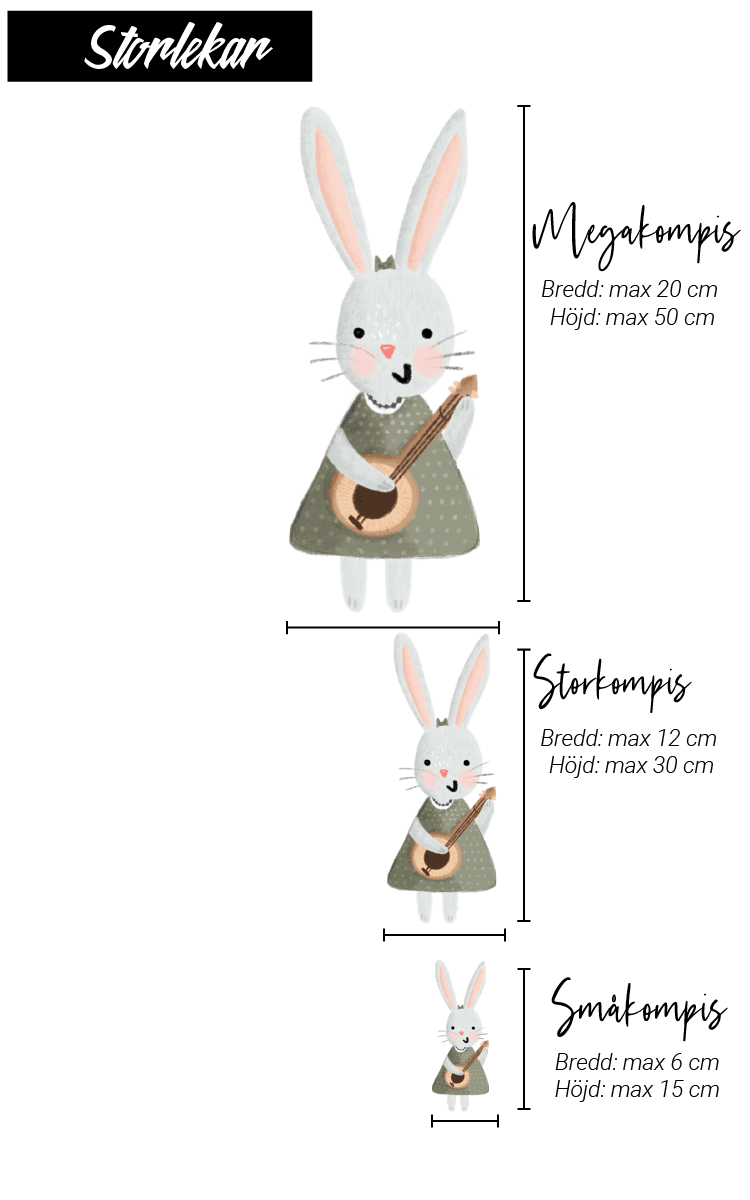 Väggklistermärken - Wilderness: Kanin - Dropmerch