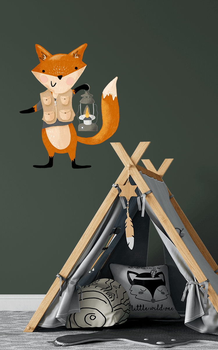 Väggklistermärken - Wilderness: Räv - Dropmerch